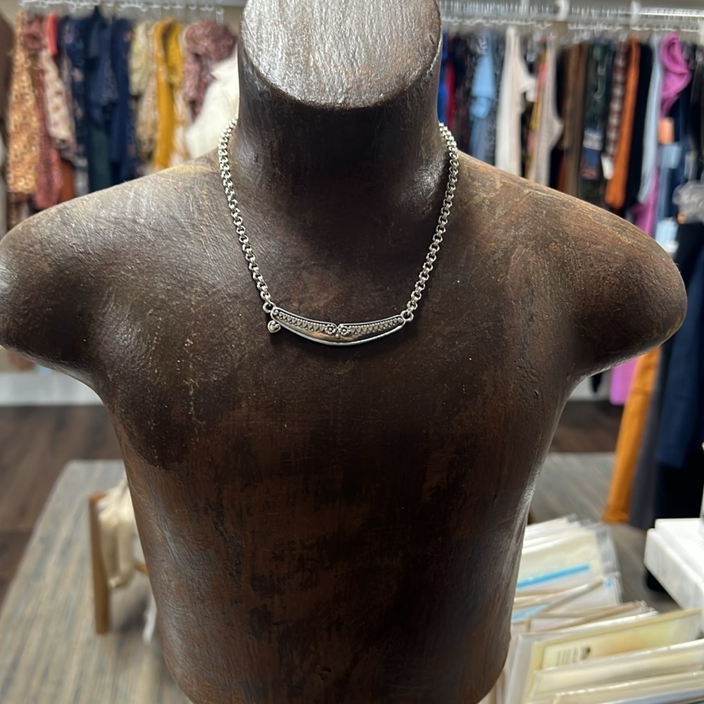 Brighton Silver Spoon Silver Plated Adjustable Short Necklace